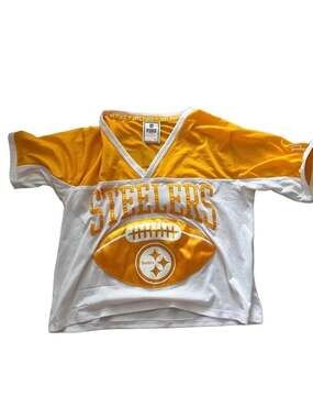 Victoria's Secret PINK x NFL Pittsburgh Steelers Mesh Crop Jersey